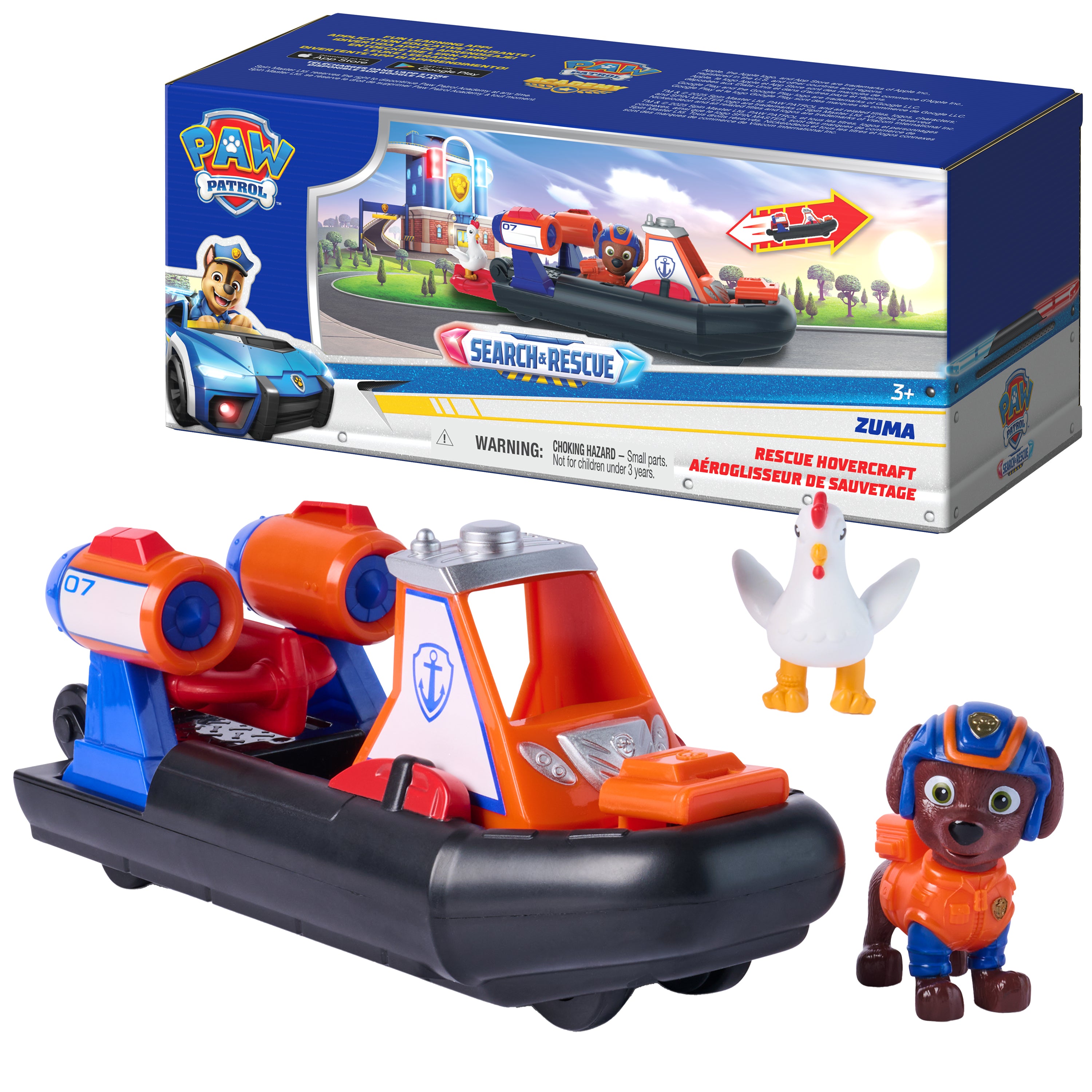 PAW Patrol: Search & Rescue, Zuma Rescue Hovercraft Water Vehicle
