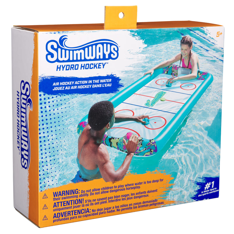 Swimways Hydro Hockey Inflatable Floating Table Hockey Set