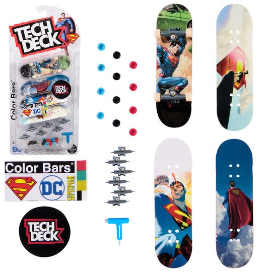 Tech Deck, Ultra DLX Fingerboard 4-Pack, DC Superman