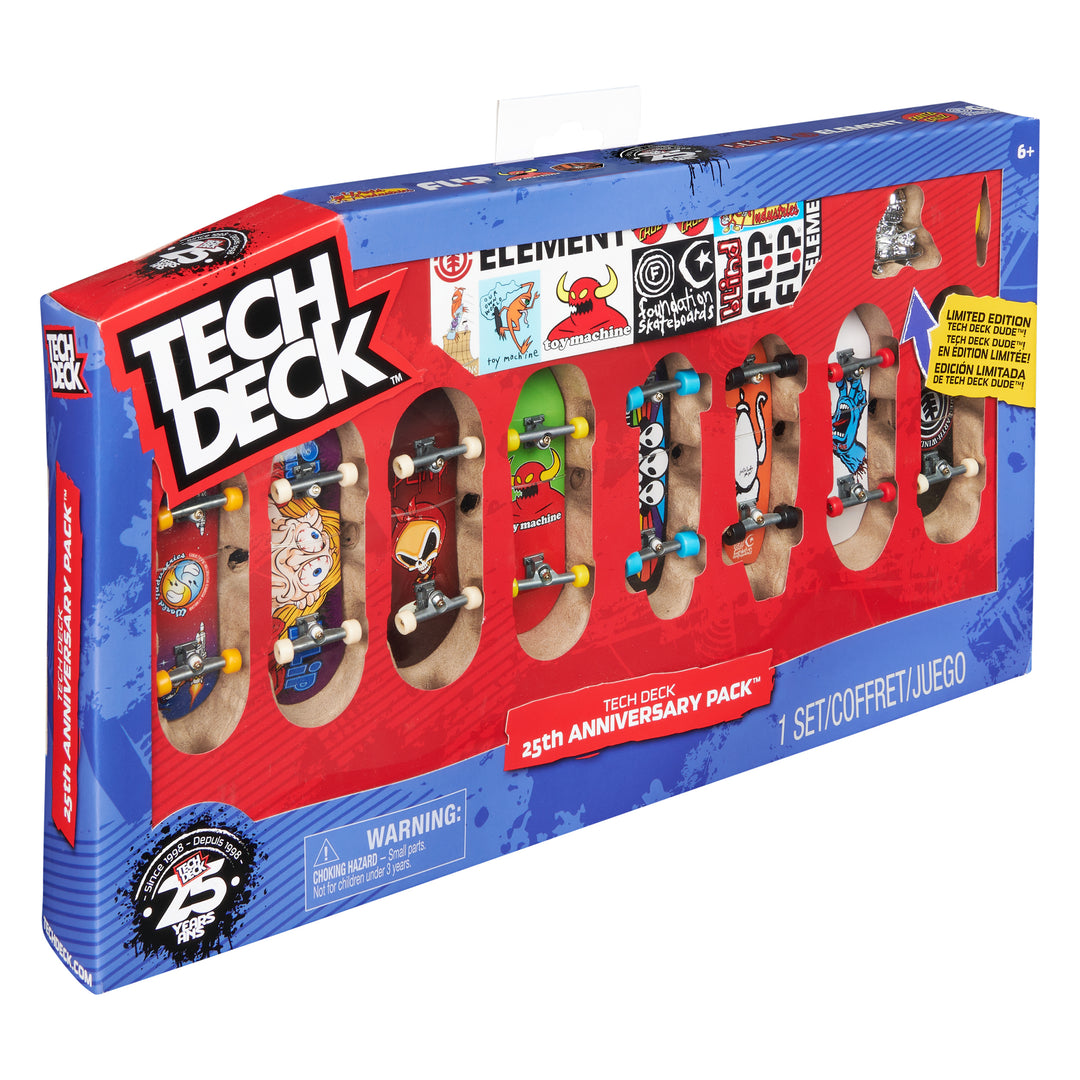 Tech Deck, 25th Anniversary 8-Pack Fingerboards with Tech Deck, 25th Anniversary 8-Pack Fingerboards with