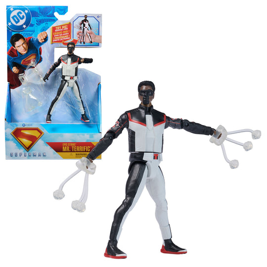 DC Comics, SUPERMAN Movie Mr. Terrific Epic Strike 6-inch Action Figure