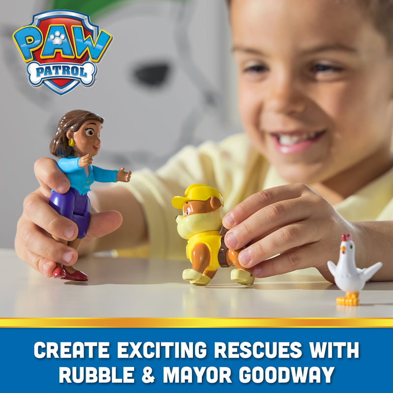 PAW Patrol, Rubble and Mayor Goodway Figure Set