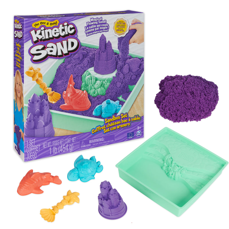 Kinetic Sand, 1lb Purple Sandbox Playset