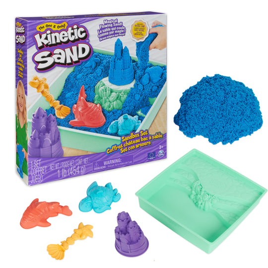 Kinetic Sand, 1lb Blue Sandbox Playset