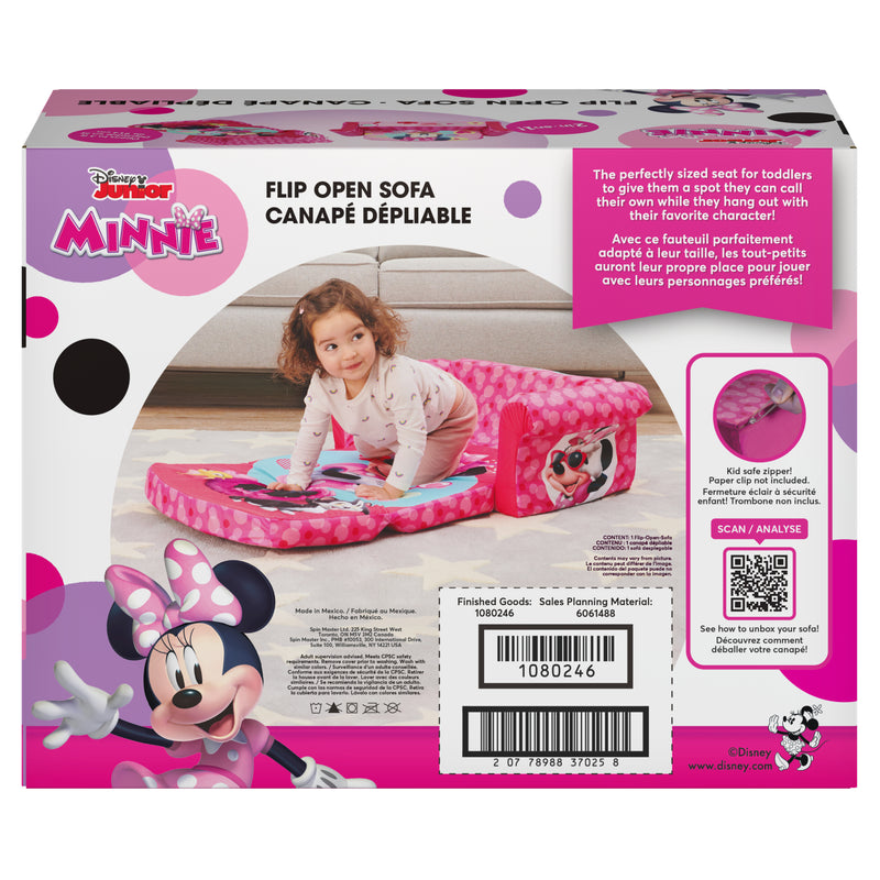 Marshmallow Furniture, Minnie Mouse 2-in-1 Flip Open Foam Sofa
