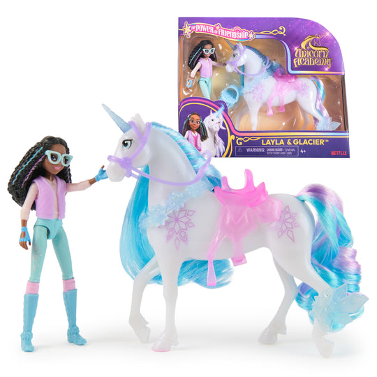 Unicorn Academy, Layla & Glacier Power of Friendship Figure Set