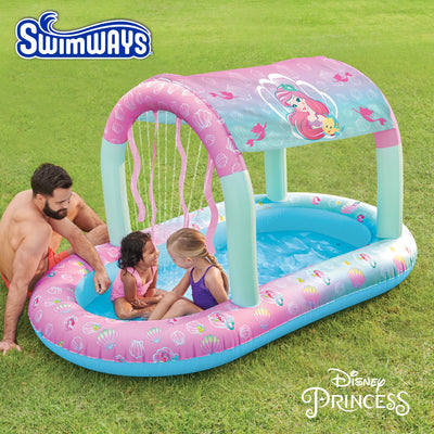 Swimways, Disney Princess Ariel Water Castle Deluxe Inflatable Pool