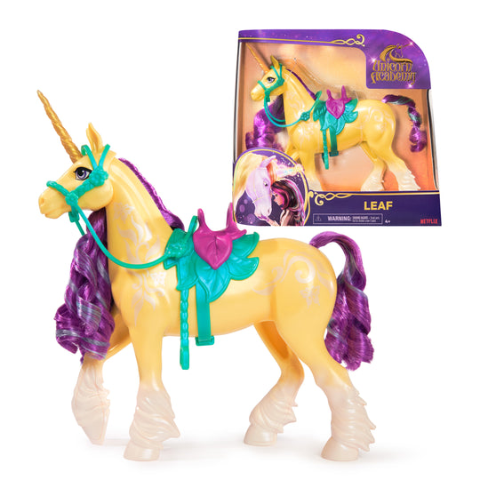 Unicorn Academy, 11-inch Leaf Unicorn Figure