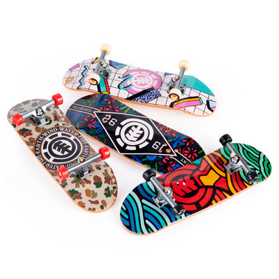 Tech Deck, Ultra DLX Fingerboard 4-Pack, Element Skateboards