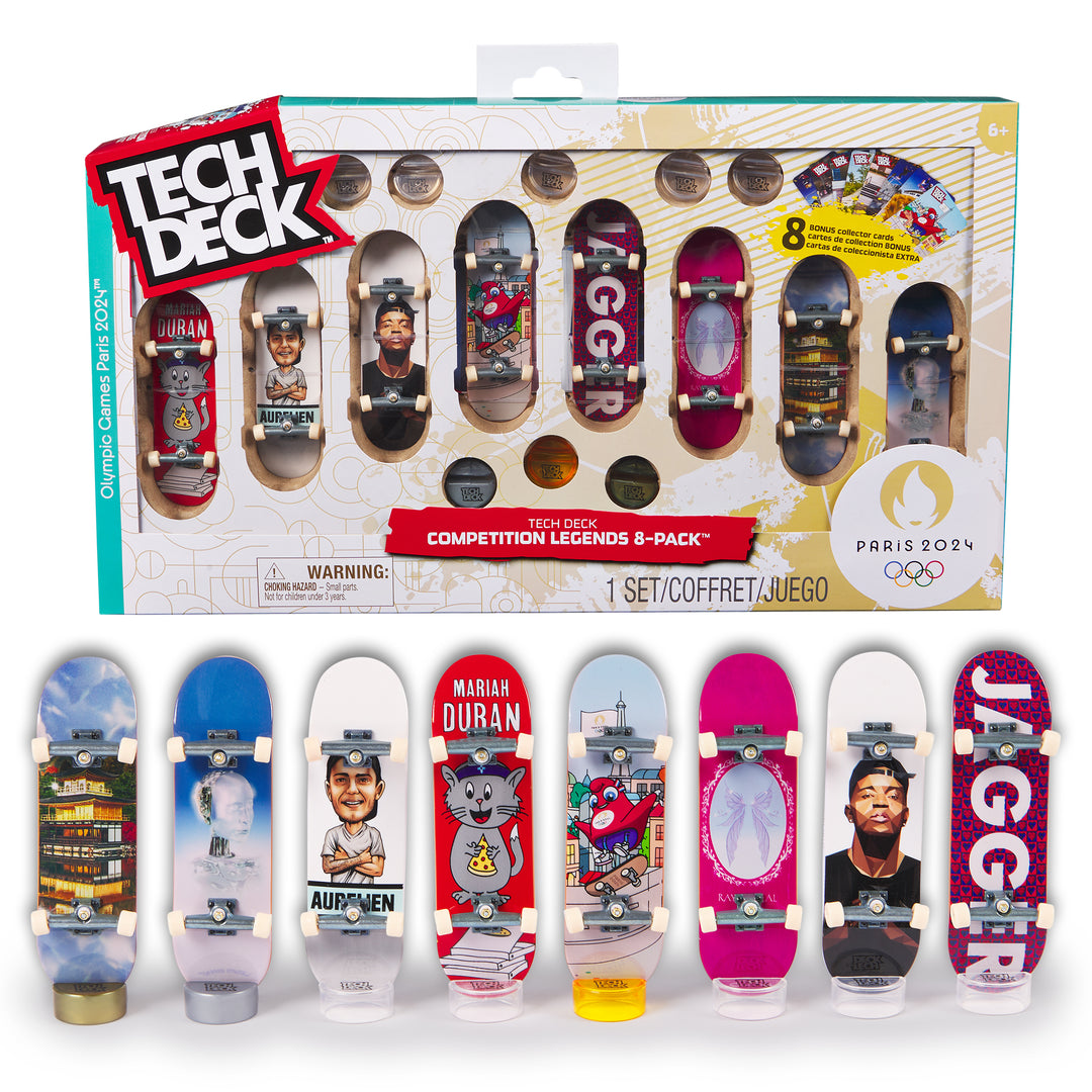 Tech Deck, Competition Legends 8-Pack Fingerboards With, 03/05/2024