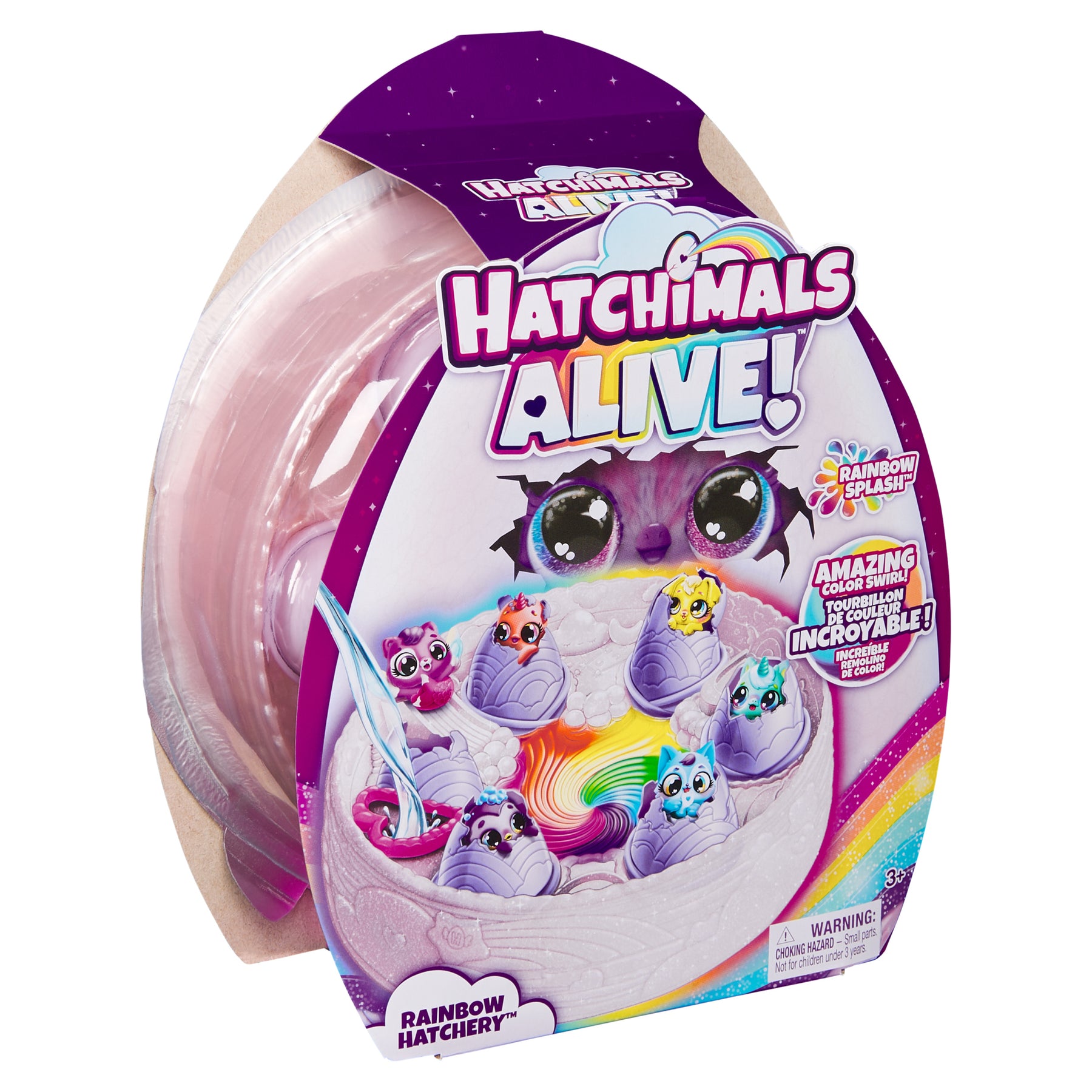 Hatchanimals Hatchimals Alive, Rainbow Hatchery Toy with 6 Mini Figures in Color ...