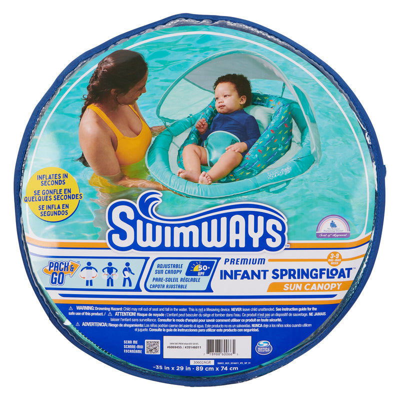 Swimways, Premium Infant Spring Float with Sun Canopy