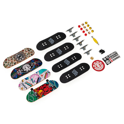 Tech Deck, Ultra DLX Fingerboard 4-Pack, Element Skateboards