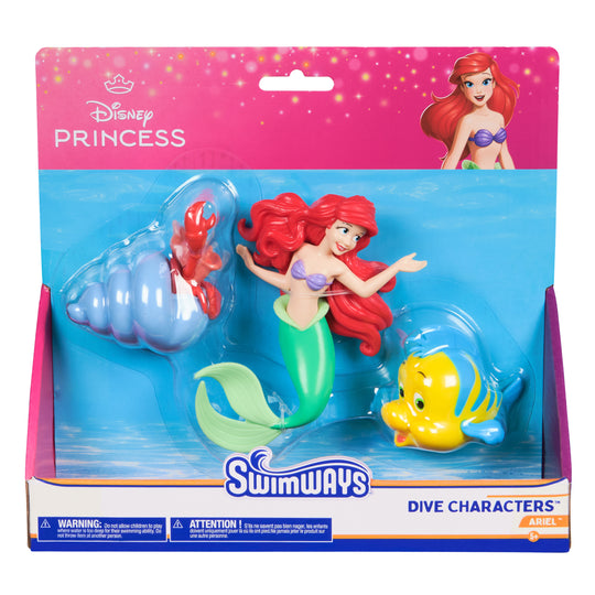Swimways Disney Princess Ariel Dive Characters 3-Pack