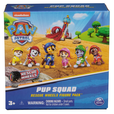 PAW Patrol, Pup Squad Rescue Wheels Figure 6-Pack