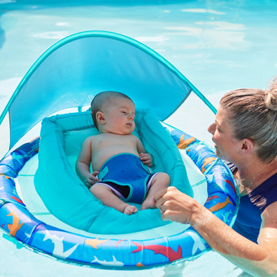 Swimways, Inflatable Infant Shark Spring Float with Canopy