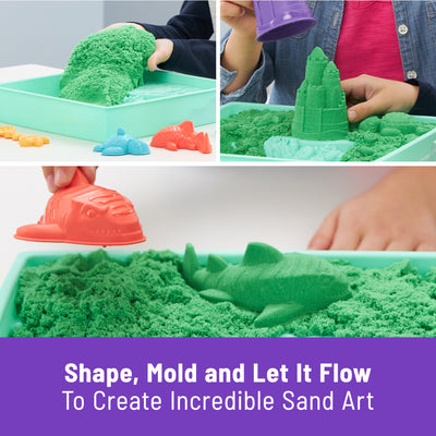 Kinetic Sand, 1lb Green Sandbox Playset