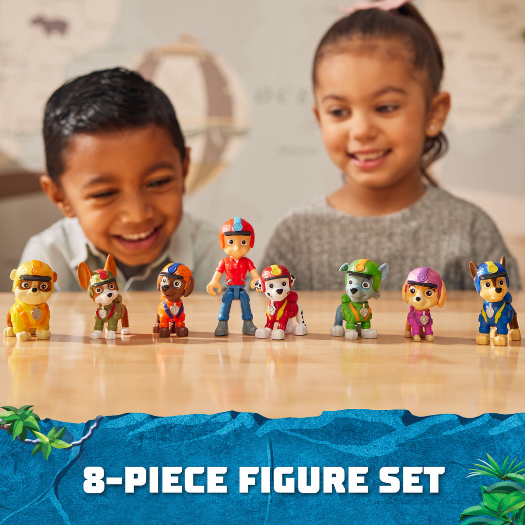 Paw Patrol Jungle Pups Action Figures Gift Pack with 8 Collectible Toy Figures Kids Toys for Boys and Girls Ages 3 and Up Shop Spin Master