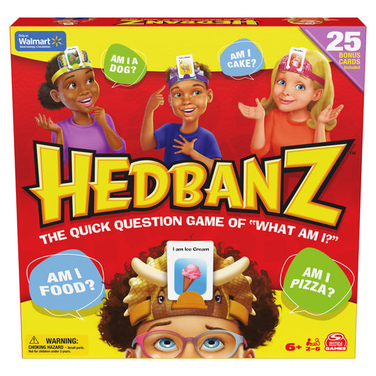 Hedbanz 2nd Edition Family Game, with Bonus Cards