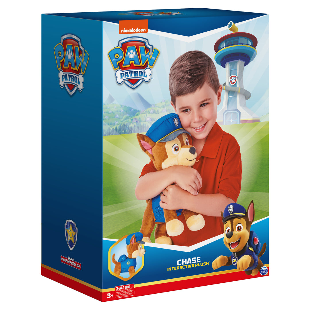 PAW Patrol Talking Chase 12 Inch Tall Interactive Plush Toys with Sounds Phrases and Wagging Tail Stuffed Animals Kids Toys for Ages 3 and up Shop Spin Master