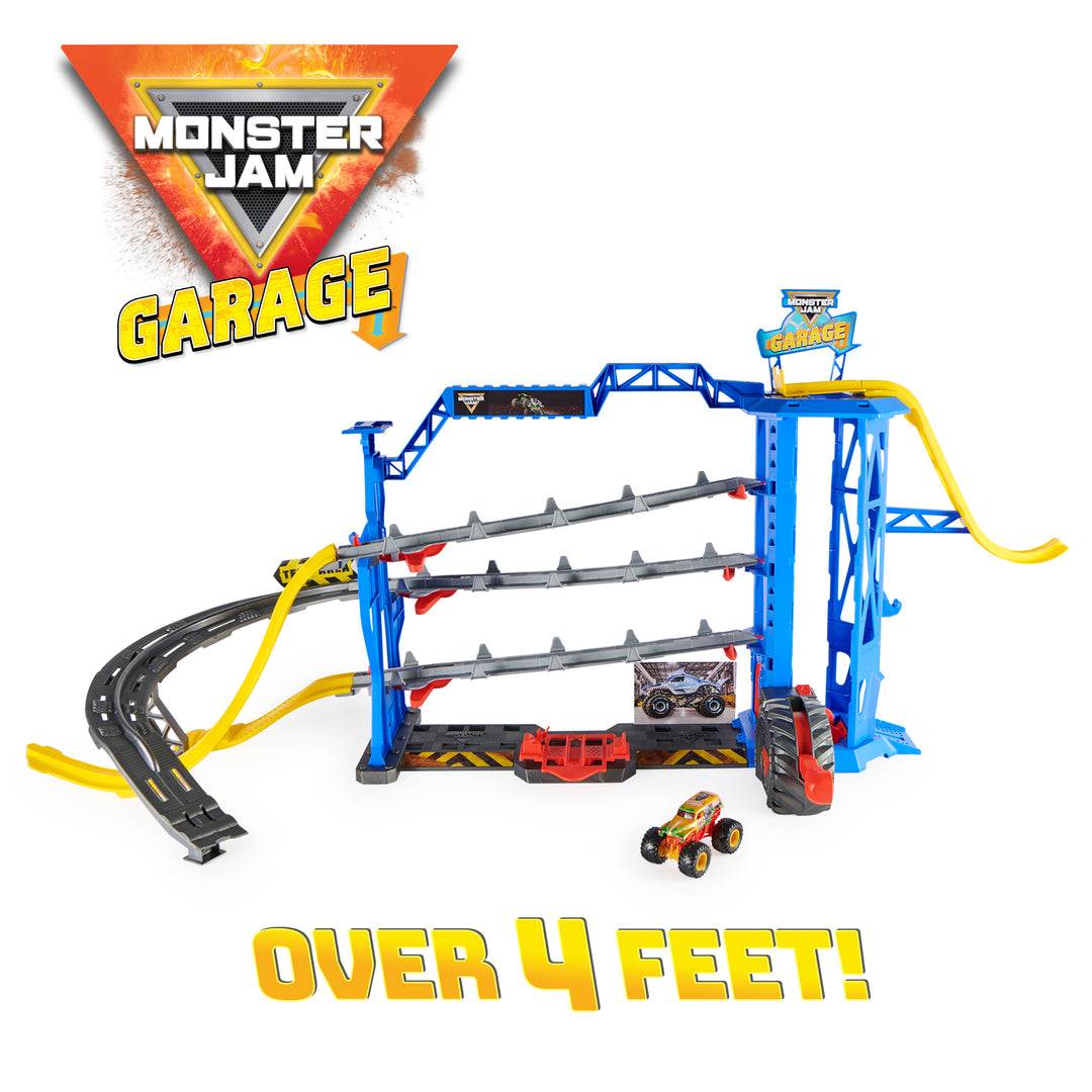 Monster Jam Garage Playset and Storage with Exclusive Grave