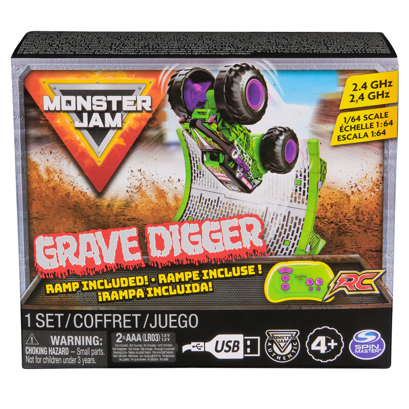 Monster Jam, 1:64 Scale Grave Digger RC Monster Truck