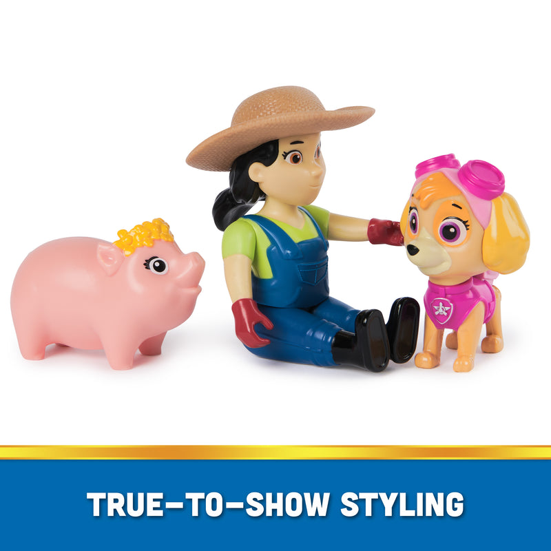 Paw Patrol, Skye and Farmer Yumi Figure Set