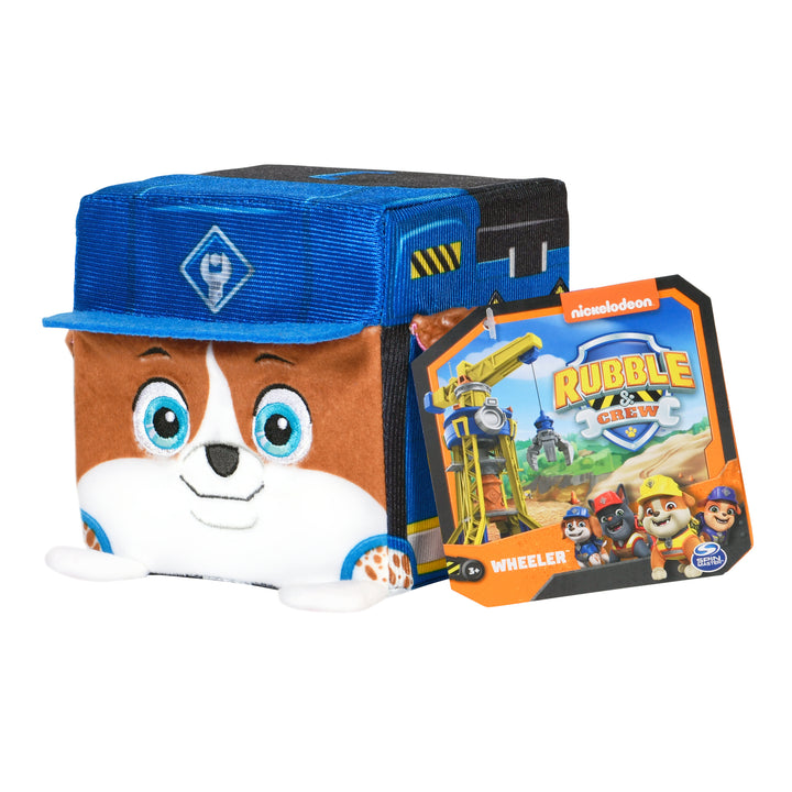 Paw Patrol Rubble and Crew Cube - Juego de 4 juguetes de peluche, paquete de 4 pulgadas con escombros, Charger, Mix, Wheeler de 4 pulgadas para niños, animales de peluche de Paw Patrol Rubble and Crew Cube - Juego de 4 juguetes de peluche, paquete de 4 pulgadas con escombros, Charger, Mix, Wheeler de 4 pulgadas para niños, animales de peluche de
