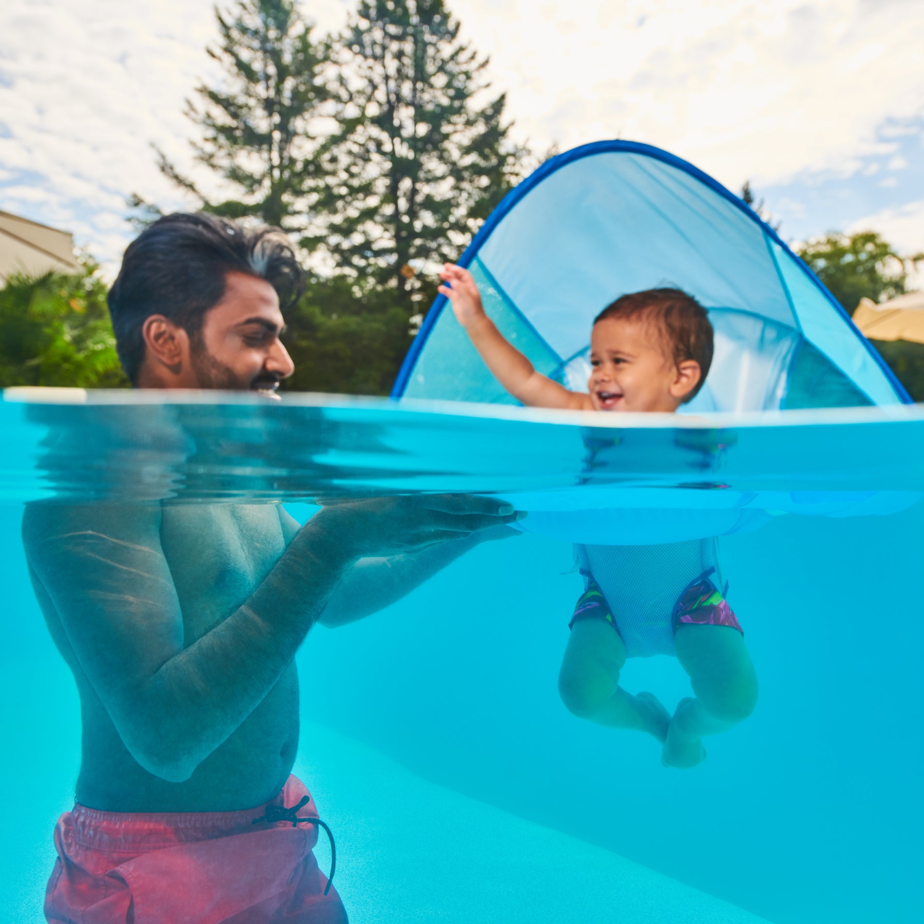 Spring Floats Self Inflating Swimways Elite Baby Spring Float, Premium Inflatable Baby Pool Float ...