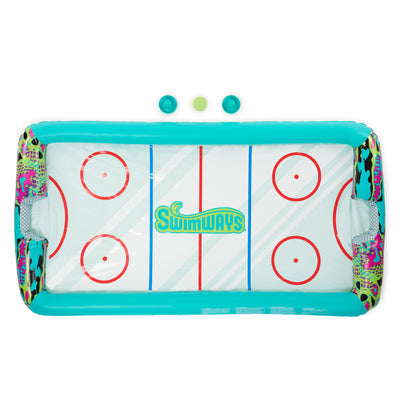 Swimways Hydro Hockey Inflatable Floating Table Hockey Set