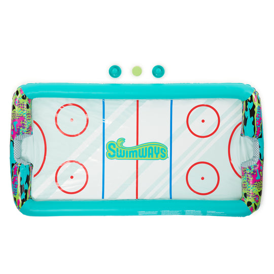 Swimways Hydro Hockey Inflatable Floating Table Hockey Set