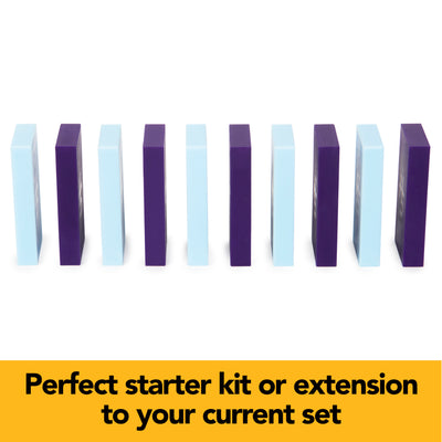 H5 Domino Creations, 60-Piece Blue/Purple Set