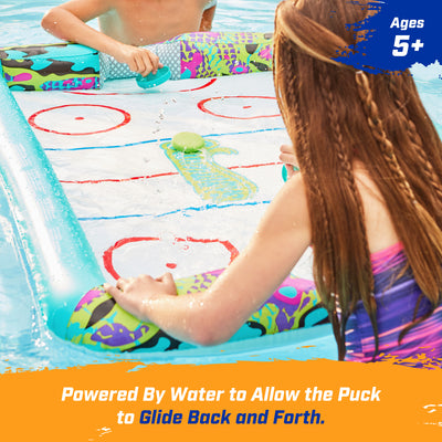 Swimways Hydro Hockey Inflatable Floating Table Hockey Set