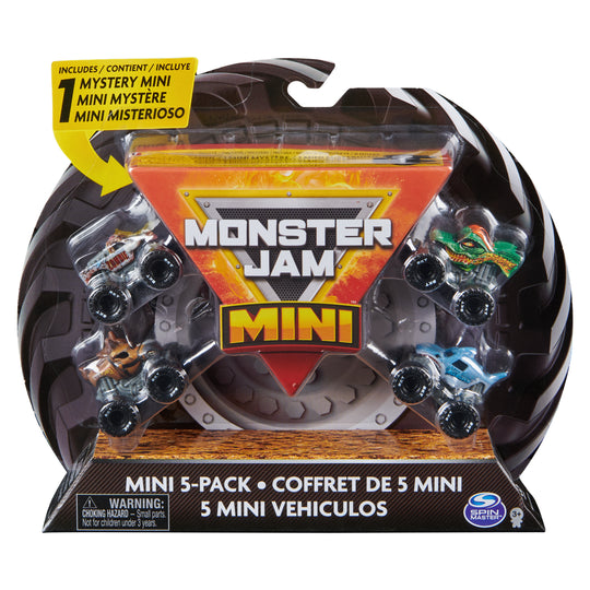 Monster Jam, Mini Jams 1:87 Scale 5-Pack