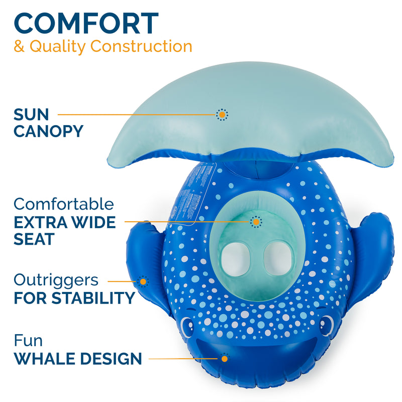 SwimWayas Sun Canopy Baby Boat