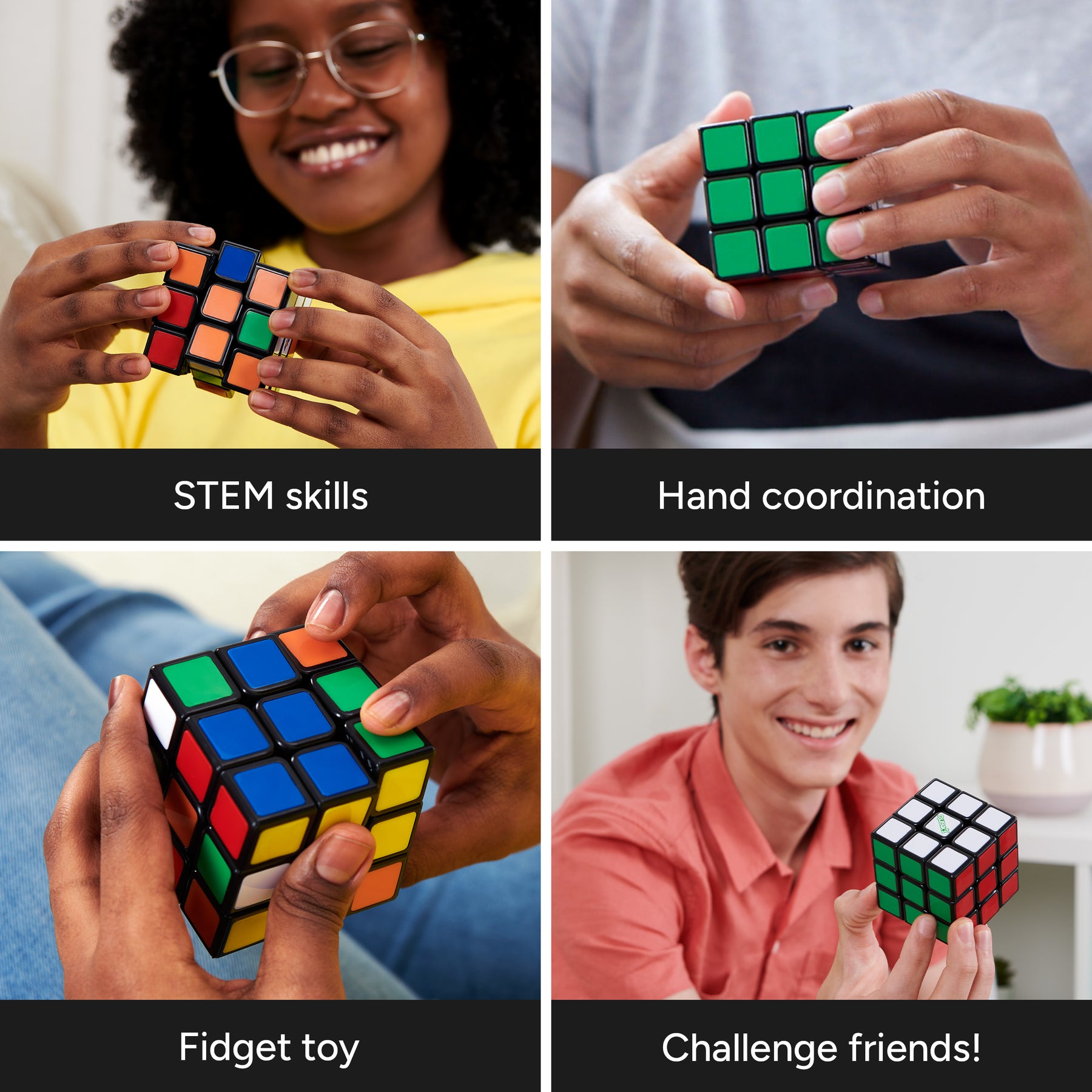 Rubik's Cube, Re-Cube, The Original 3x3 Cube Made with 100% Recycled ...