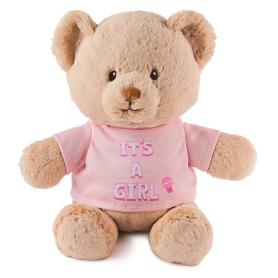 "It's a Girl" Bear, Pink, 12 in