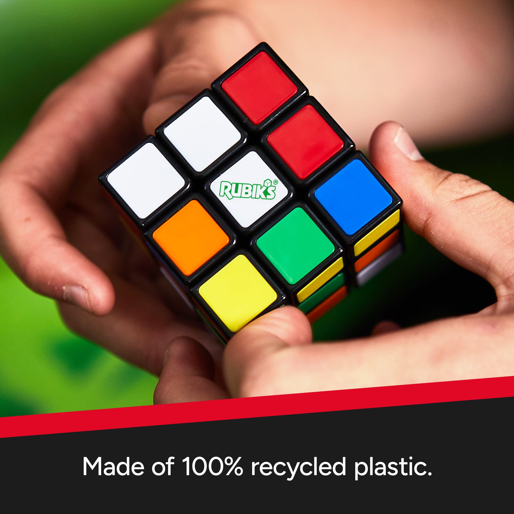Rubik's Cube, Re-Cube, The Original 3x3 Cube Made with 100% Recycled ...