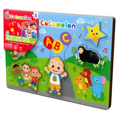 Cocomelon Wooden Musical 5-Piece Jigsaw Puzzle