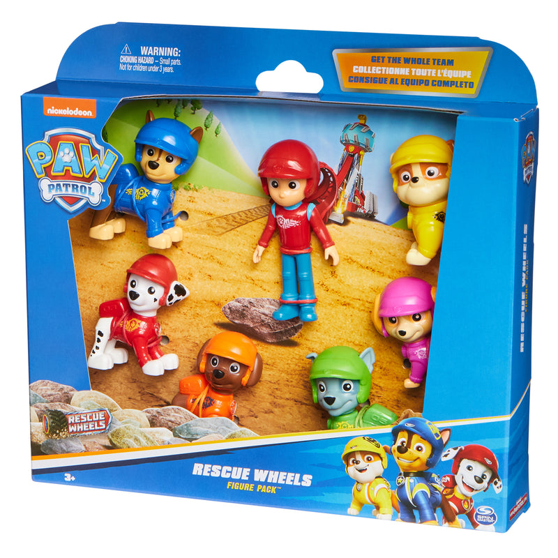 PAW Patrol: Rescue Wheels, Pup Squad Figures 7-Pack Gift Set