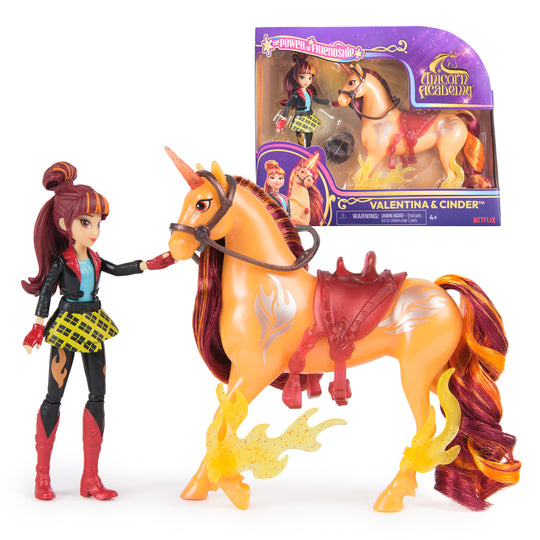 Unicorn Academy, Valentina & Cinder Power of Friendship Figure Set