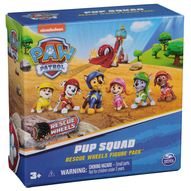 PAW Patrol, Pup Squad Rescue Wheels Figure 6-Pack