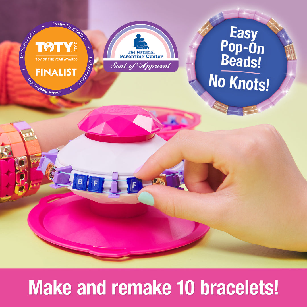 Cool Maker PopStyle Bracelet Maker 170 Beads for Bracelets Make Remake 10 Bracelets Bracelet Making Kit DIY Arts Crafts Kids Toys for Girls Shop Spin Master