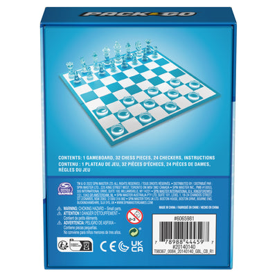 Pack & Go Chess & Checkers Board Game