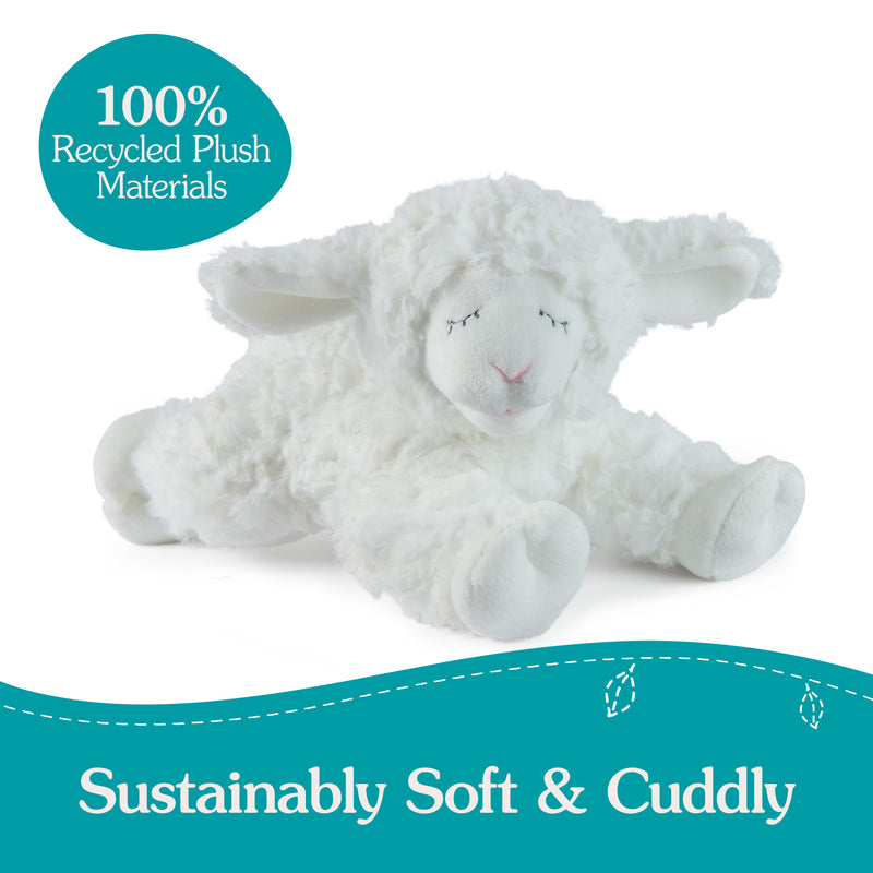 Winky Lamb Plush Rattle, 7 in