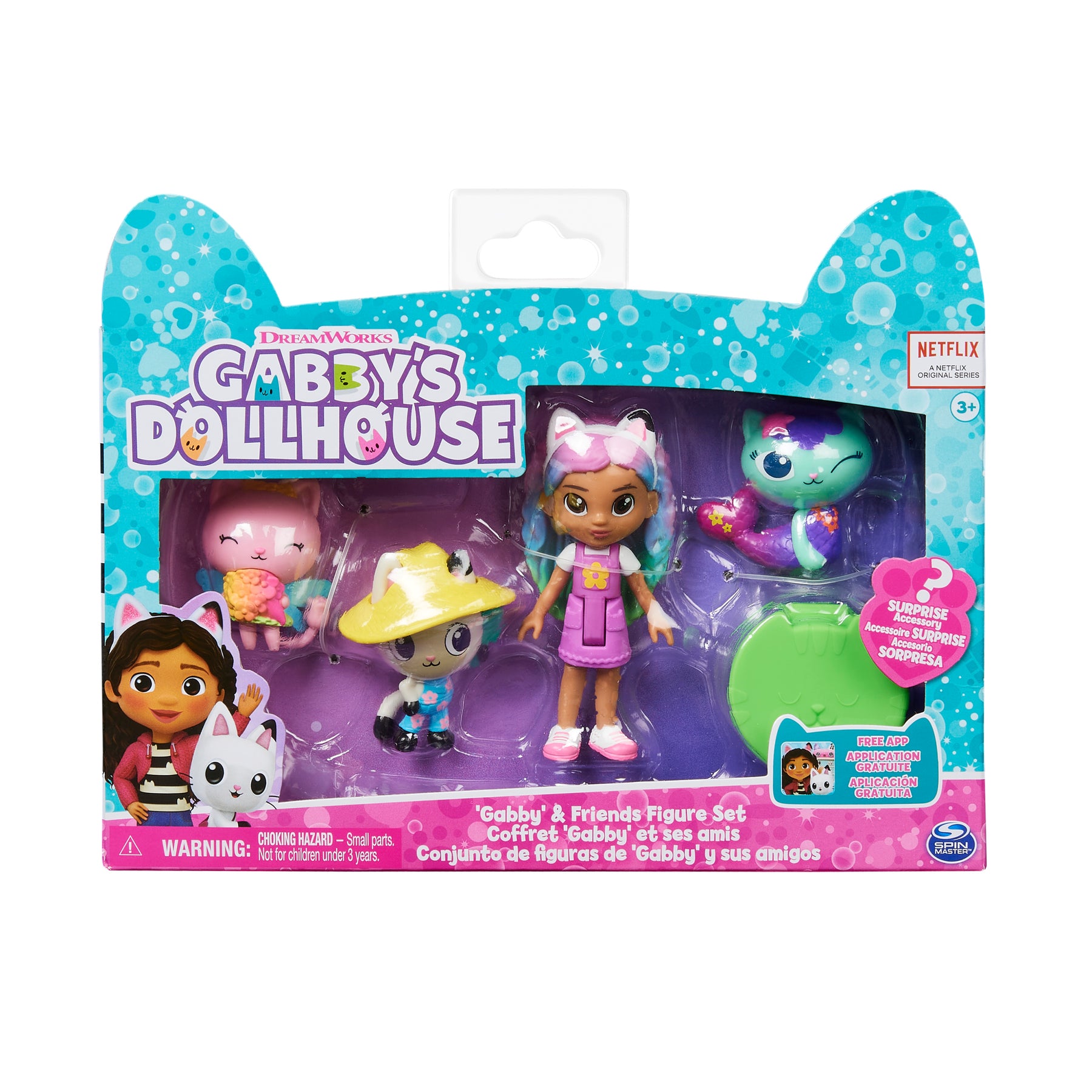 Gabby's Dollhouse, Gabby and Friends Figure Set with Rainbow Gabby Doll, 3  Toy Figures and Surprise Accessory Kids Toys for Ages 3 and up – Shop Spin  Master