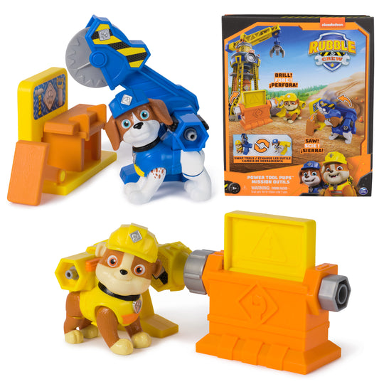 Rubble & Crew, Power Tool Pups 2-Pack (Rubble and Wheeler)