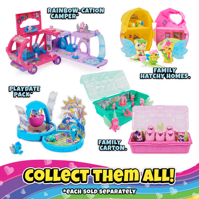 Hatchimals CollEGGtibles, Rainbow-cation Llama Family Carton Playset