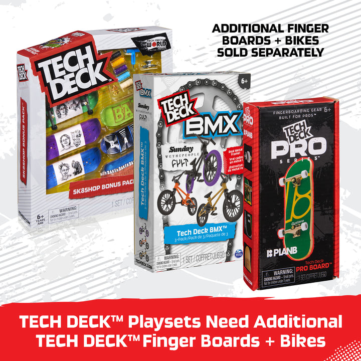 Tech Deck, Neon Mega Park X-Connect Creator, Customizable Glow-in