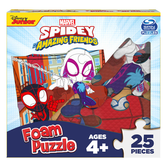 Disney Junior Spidey and his Amazing Friends, 25-Piece Foam Jigsaw Puzzle
